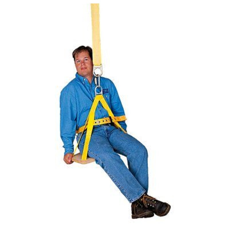 DBI Sala Bosun Chair with Belt X-Large with 12"X24"X1" Rigid Board, Suspension D-Ring, Body Belt with Floating D-Ring