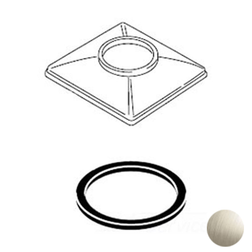 Vesi Replacement Escutcheon & Gasket in Brushed Nickel