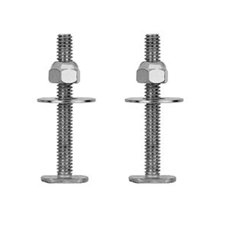 CLOSET BOLT 1/4X3-1/2 BRASS 411-PB - W/NUT & WASHER - 2/BAG