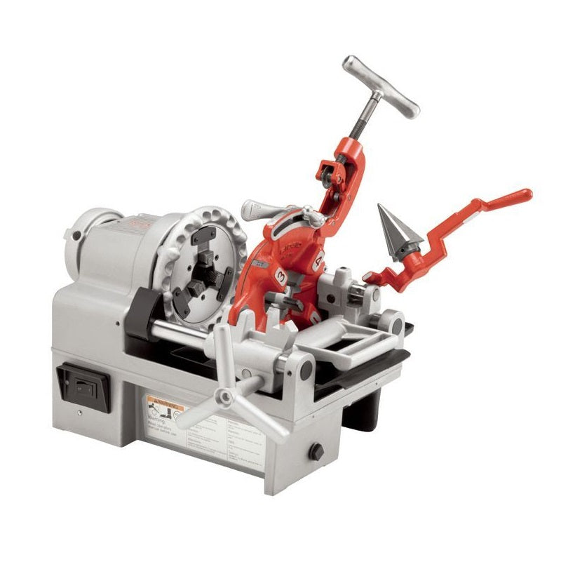 Threading Machine 115V 60 HZ 1/2" to 1-1/2" NPT Hammer Chuck 44 RPM Model 1215