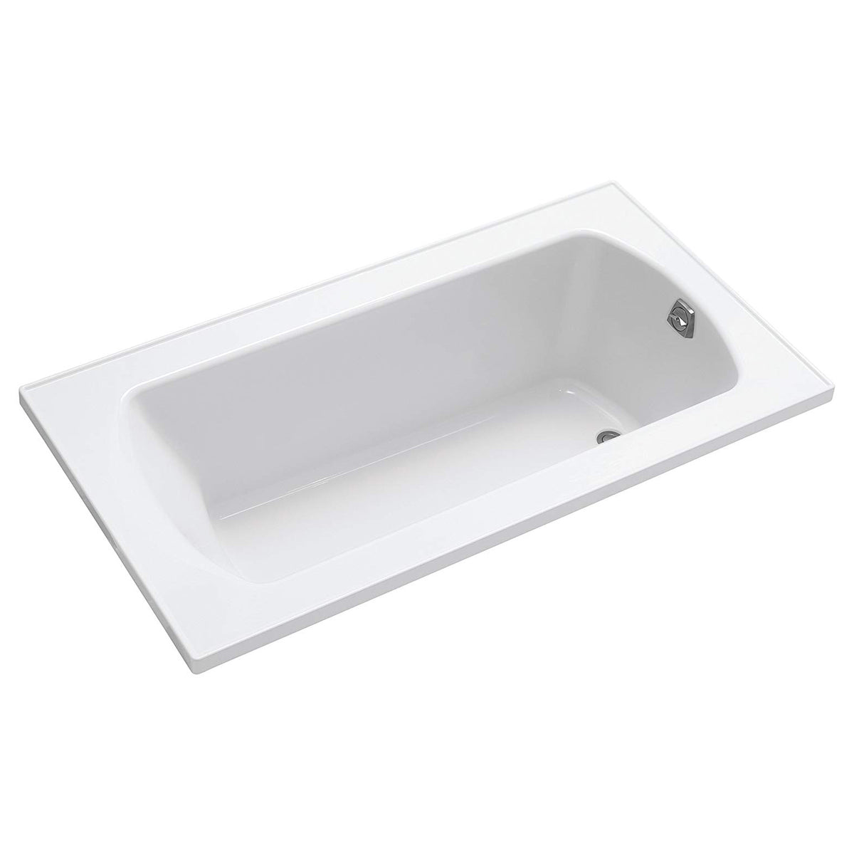 Lawson 60x32x20-5/16" Vikrell Bathtub w/End Drain in White