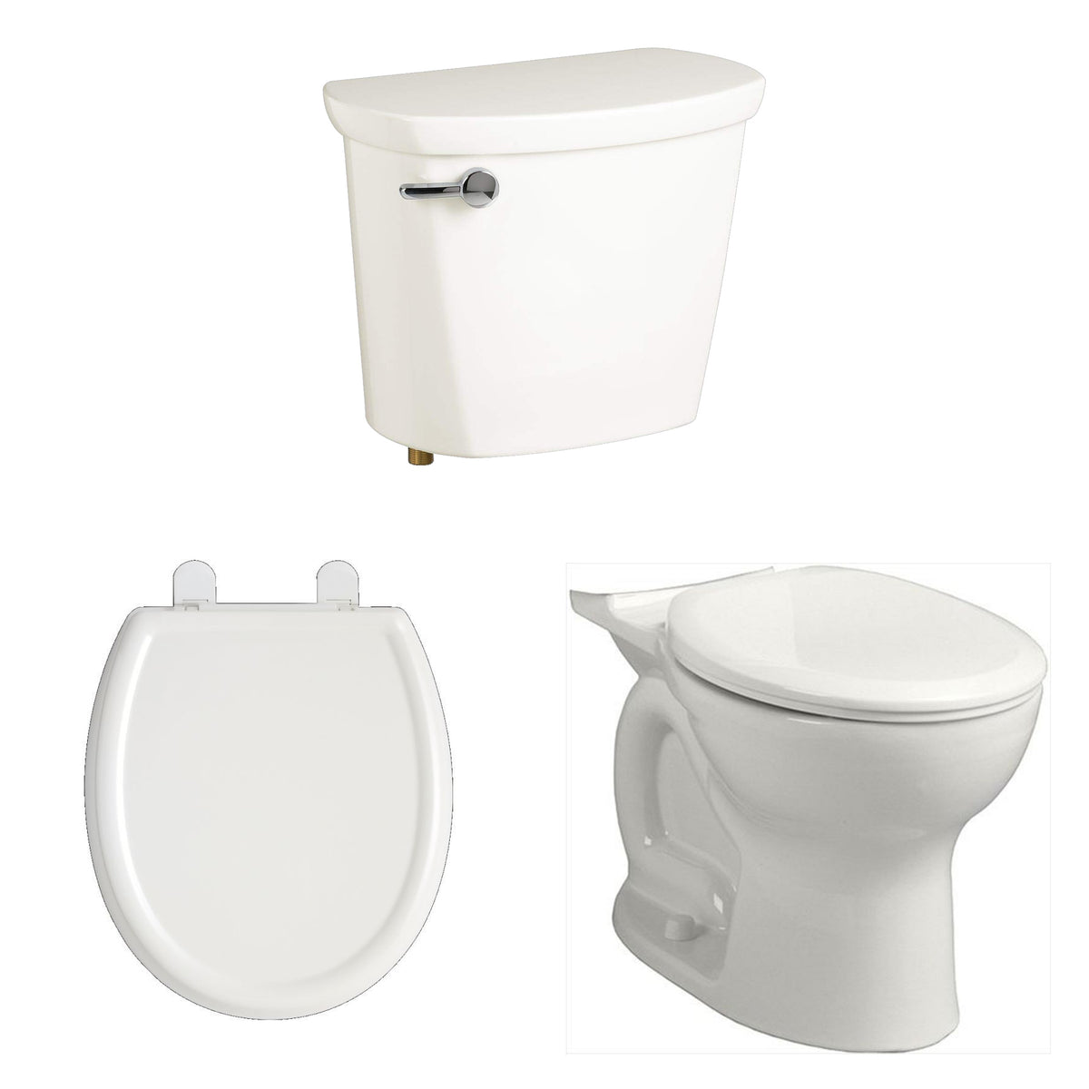 Cadet PRO 2-pc Round Front Toilet w/Slow Close Seat White