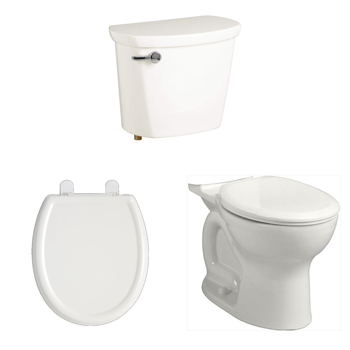 Cadet PRO 2-pc Round Front Toilet w/Slow Close Seat White
