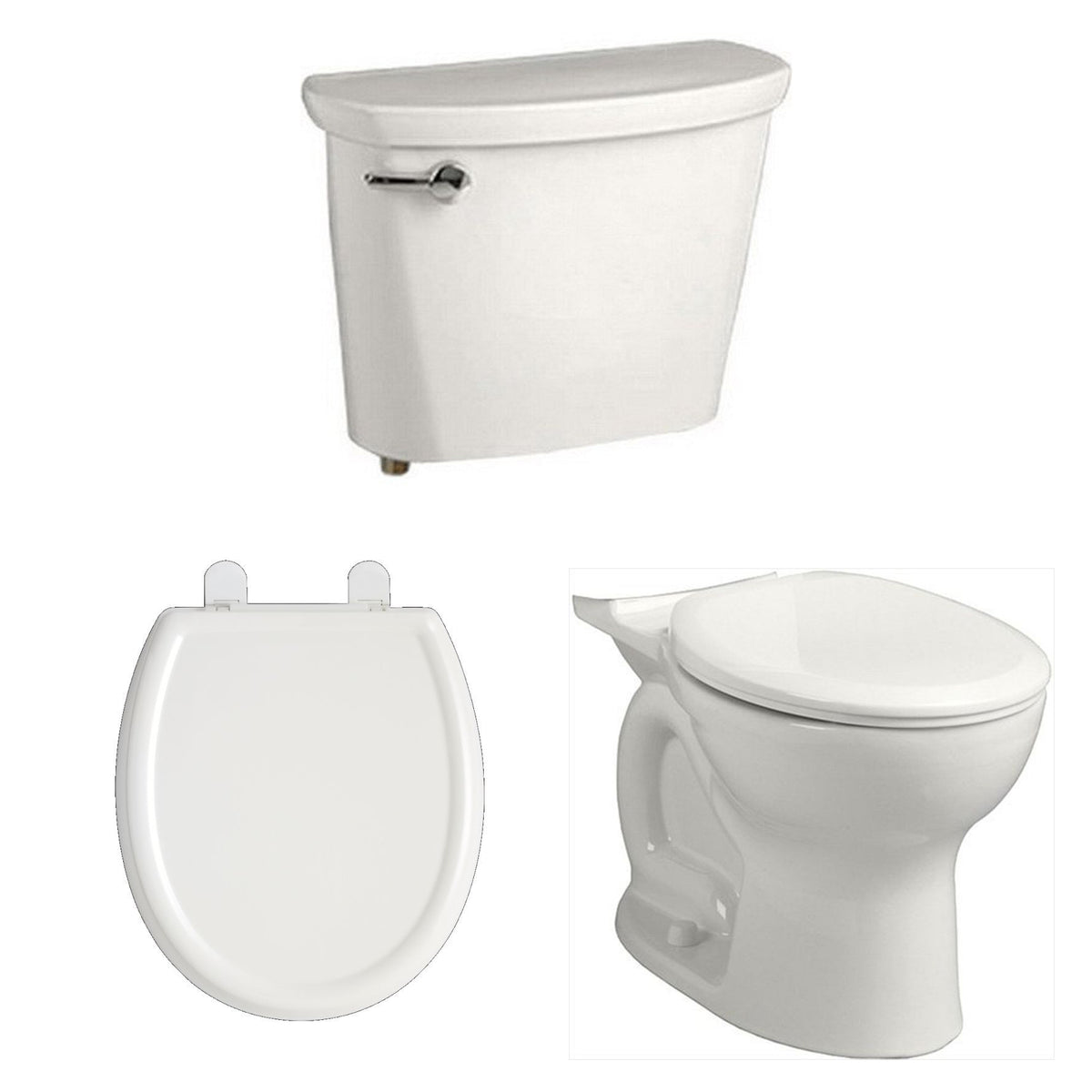 Cadet PRO 2-pc Round Front Toilet w/Slow Close Seat White