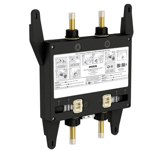 U by Moen 2-Outlet Digital Thermostatic Shower Valve Rough-In 1/2" CC Inlets/Outlets