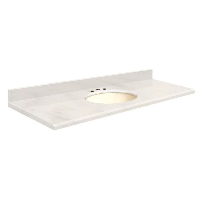 VANITY TOP 61X22 8CN QUARTZ Q6122-4M-E-B-8C ANTIQUE WHT
