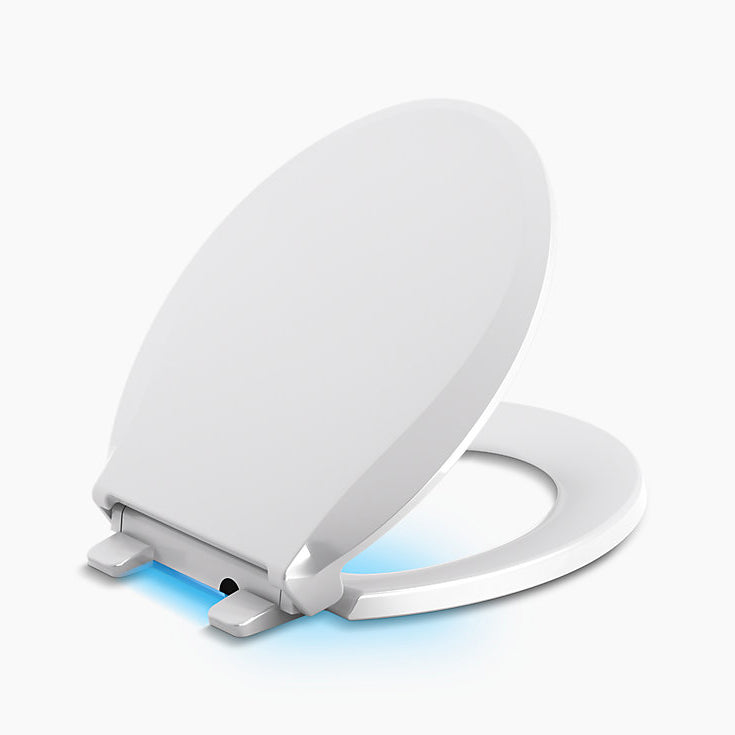 Cachet Nightlight Quiet-Close Round Toilet Seat in White