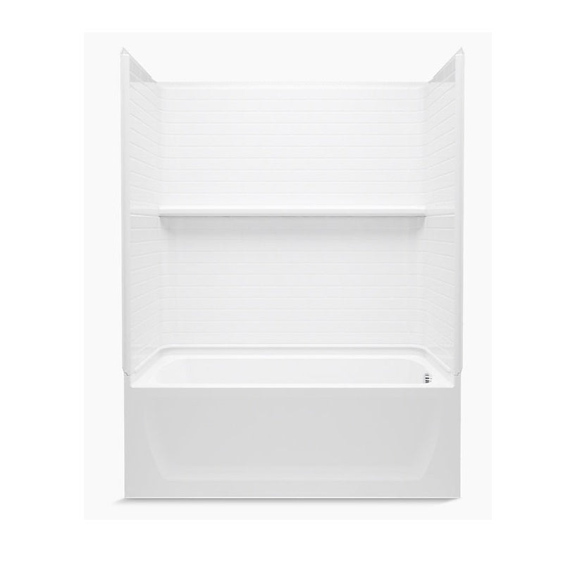 Traverse 60x32x80-1/4" Tub/Shower Kit in White RH Drn AIP