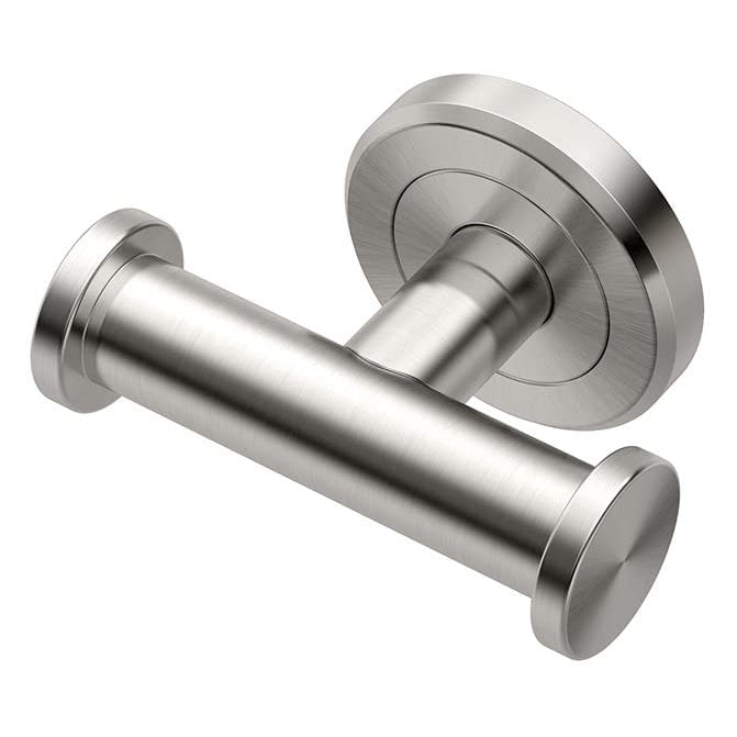Latitude² Double Robe Hook in Satin Nickel