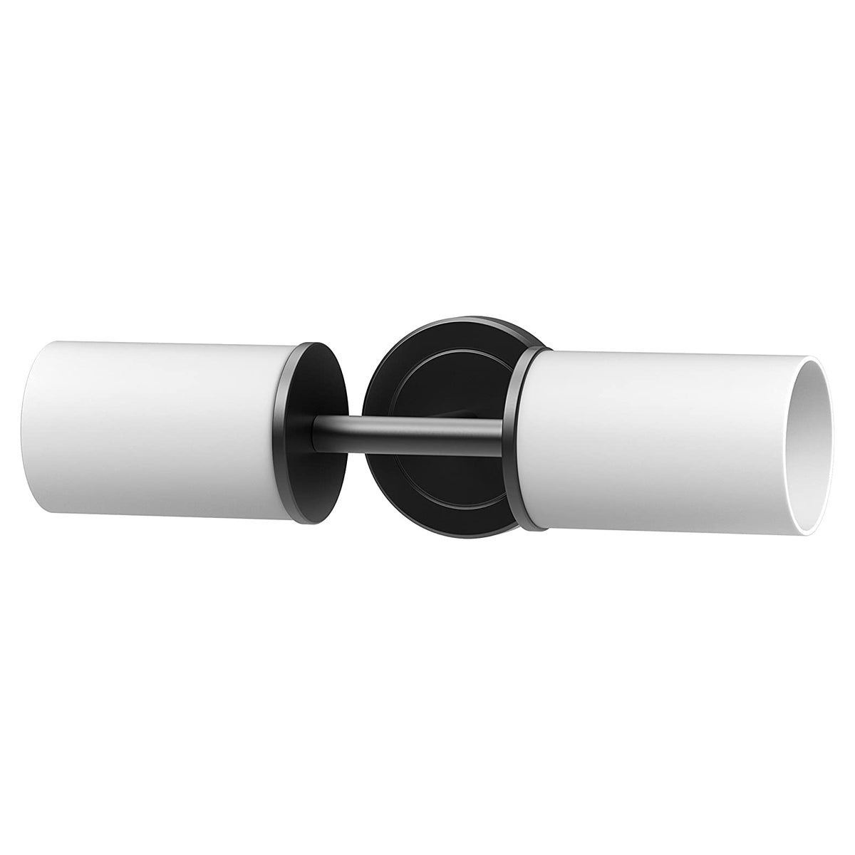 Latitude2 Double Light Sconce in Matte Black