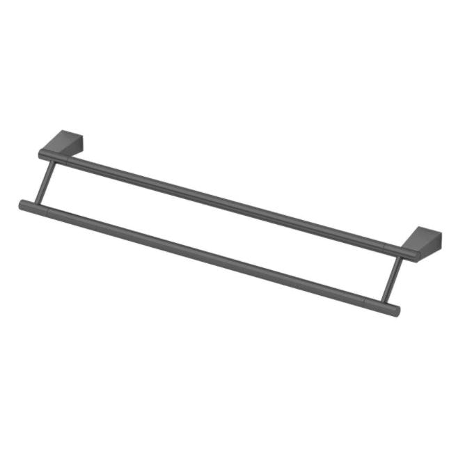 Bleu 18" Double Towel Bar in Matte Black