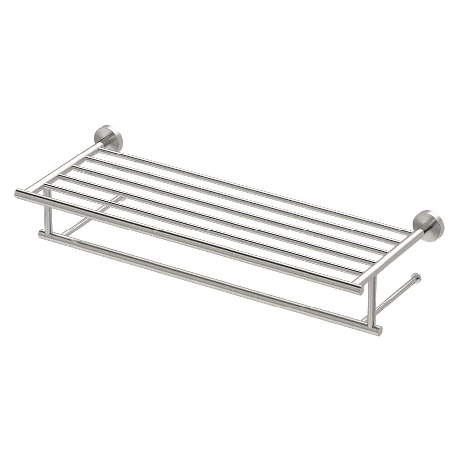 Glam 24" Minimalist Towel Bar in Satin Nickel