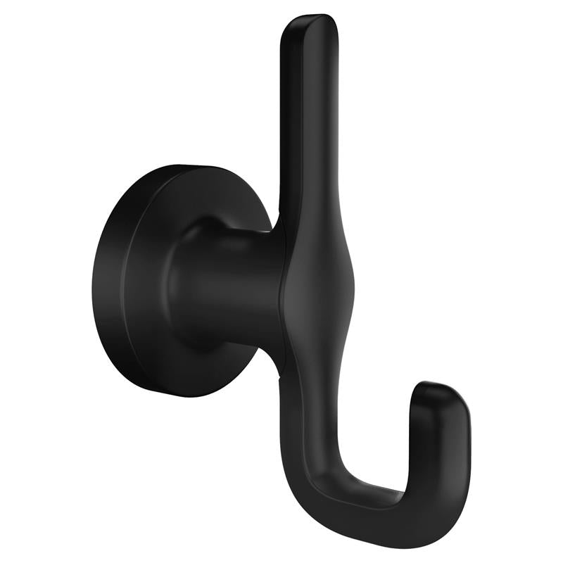 Studio S Double Robe Hook in Matte Black