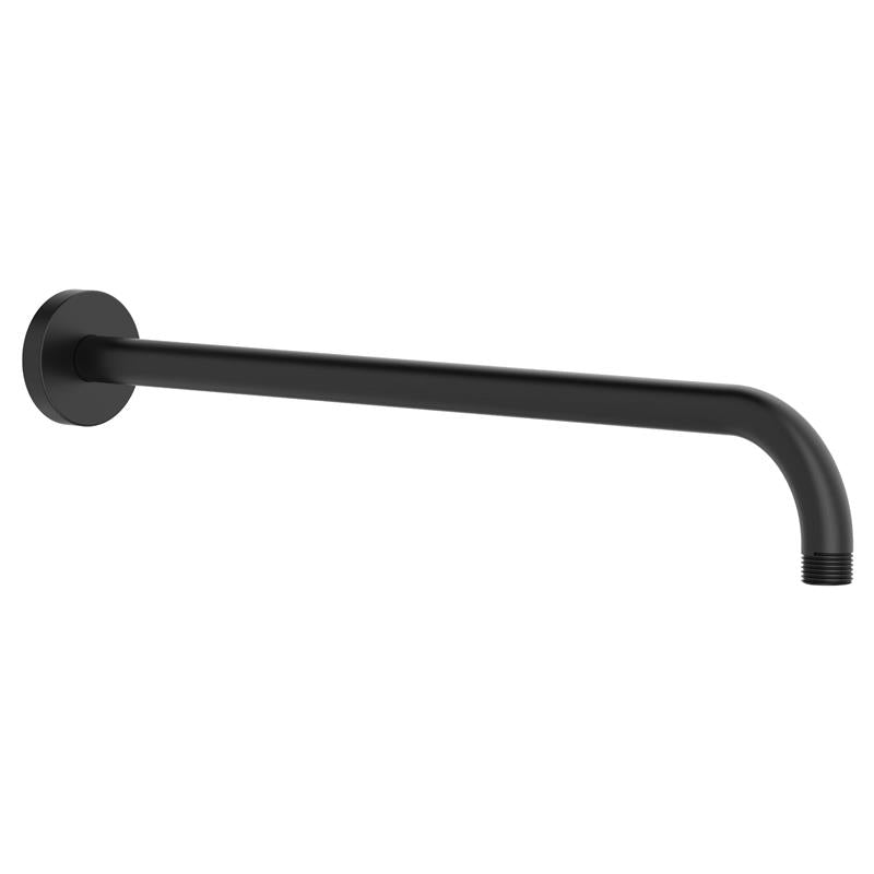 Rain 18" Wall Mount Shower Arm & Flange in Matte Black