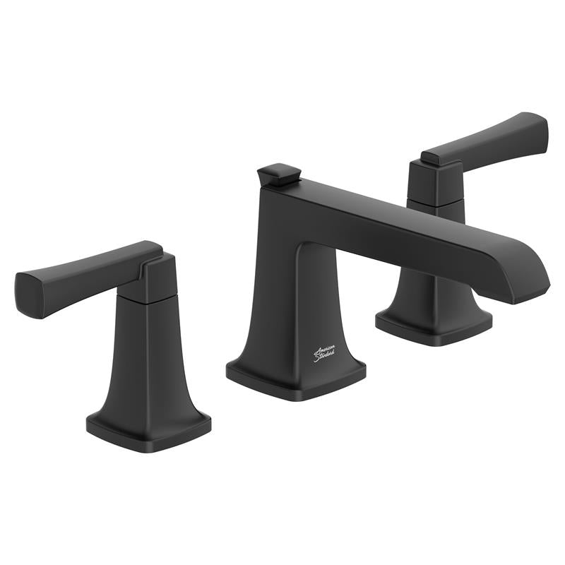 Townsend Widespread Lav Faucet w/Drain in Matte Black
