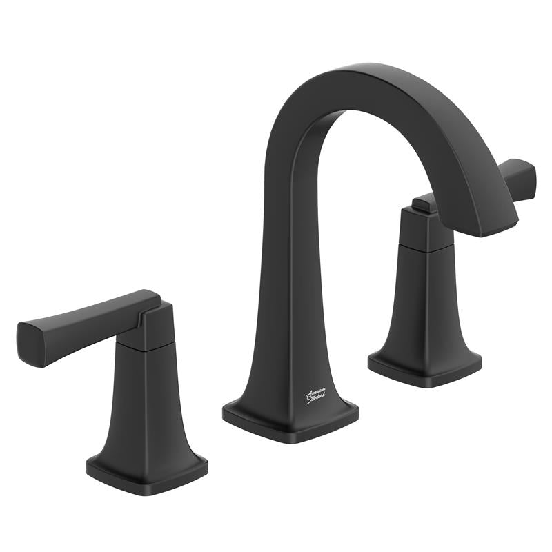 Townsend Widespread Lav Faucet w/Drain in Matte Black