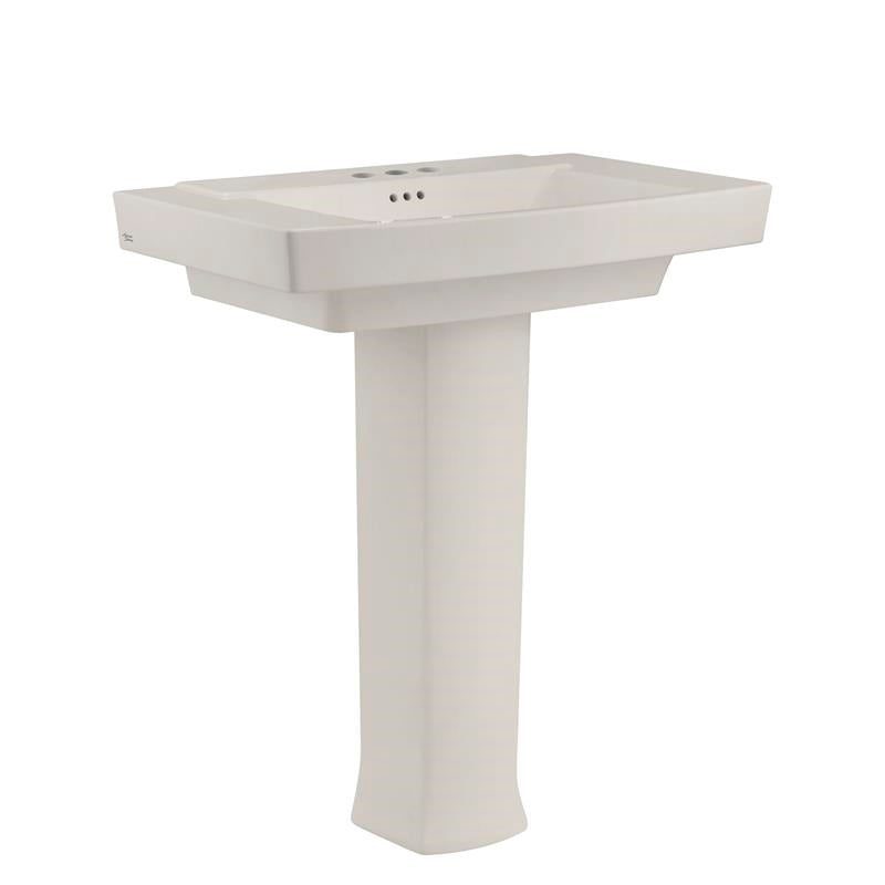 Townsend Pedestal Sink & Base w/Center Faucet Hole in Linen