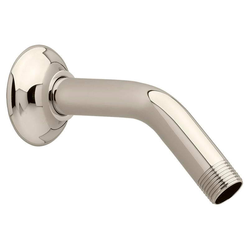 Standard 5" Wall Mount Shower Arm & Flange in Polished Nickel