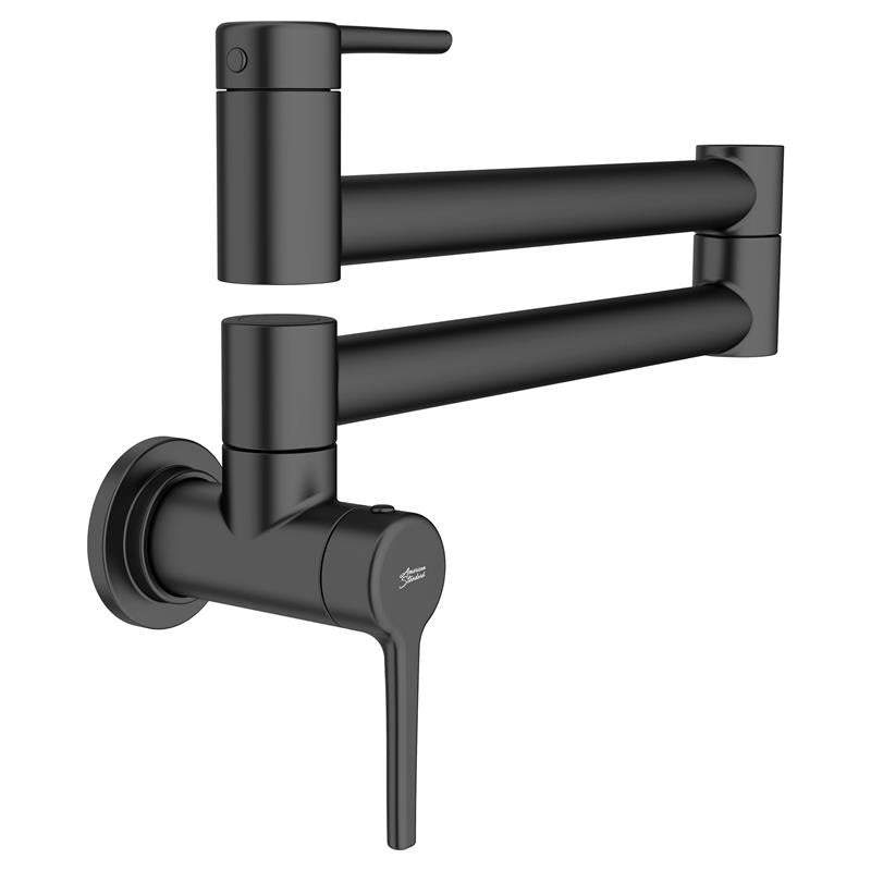 Studio S Wall-Mount Pot Filler Kitchen Faucet in Matte Black