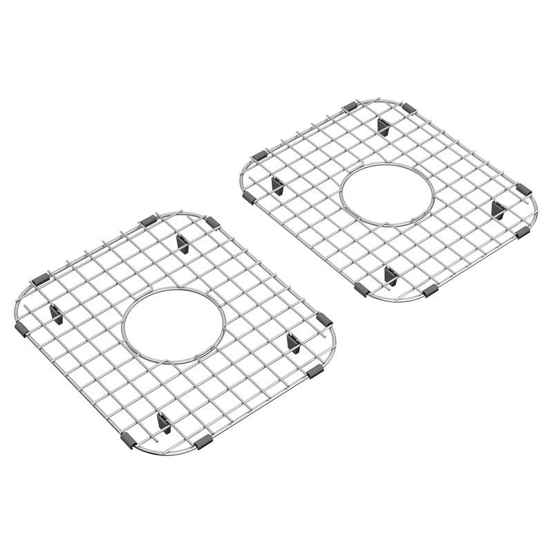 Delancey 33x22" Double Bowl Apron Front Kitchen Sink Grid, Set of 2