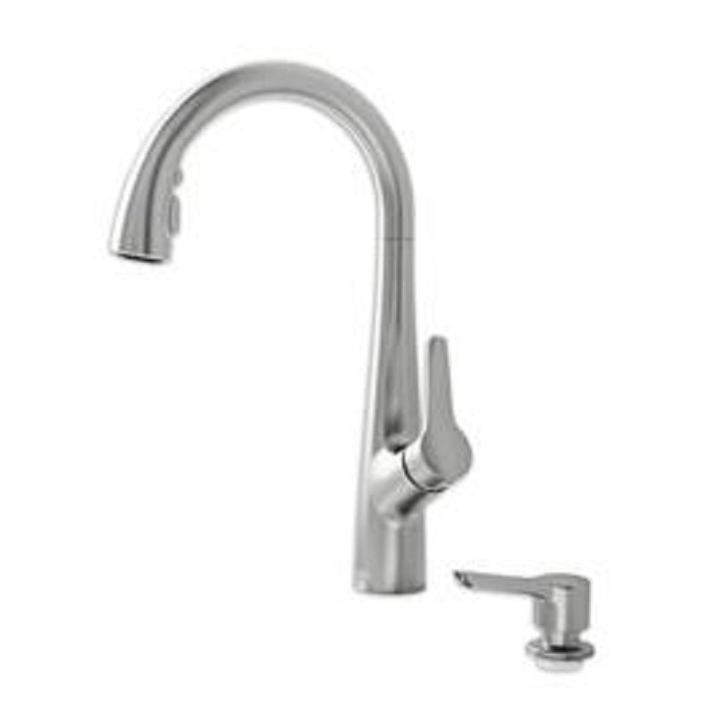 Kerris Pull-Down Kitchen Faucet in Stainless Steel, 1.8 gpm