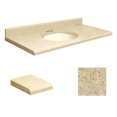 VANITY TOP 43X22 4CC QUARTZ Q4322-3X-E-B-4 NATURES PATH