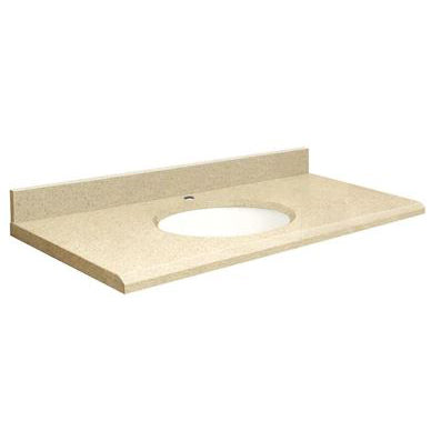 VANITY TOP 49X19 CHO QUARTZ Q4919-3X-E-W-1 NATURES PATH