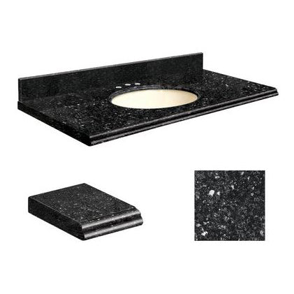 VANITY TOP 49X19 8CN QUARTZ Q4919-40-U-B-8C NOTTE BLACK