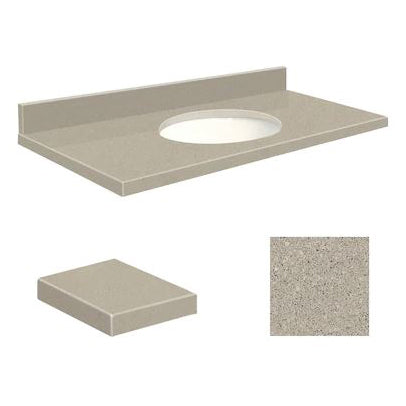 VANITY TOP 49X22 NHL QUARTZ Q4922-3E-A-W-0 OLYMPIA GRAY
