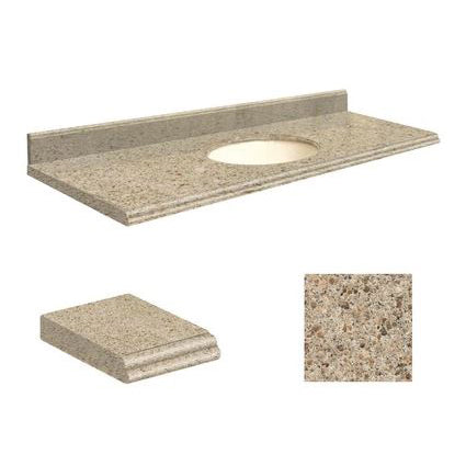 VANITY TOP 61X22 NHL QUARTZ Q6122-3G-U-B-0 SORRENTO COAST