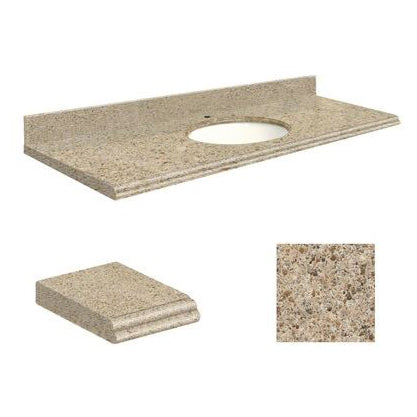 VANITY TOP 61X22 CHO QUARTZ Q6122-3G-U-W-1 SORRENTO COAST