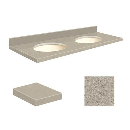 VANITY TOP 61X22 CHO QUARTZ Q61222-3E-A-B-1 OLYMPIA GRAY