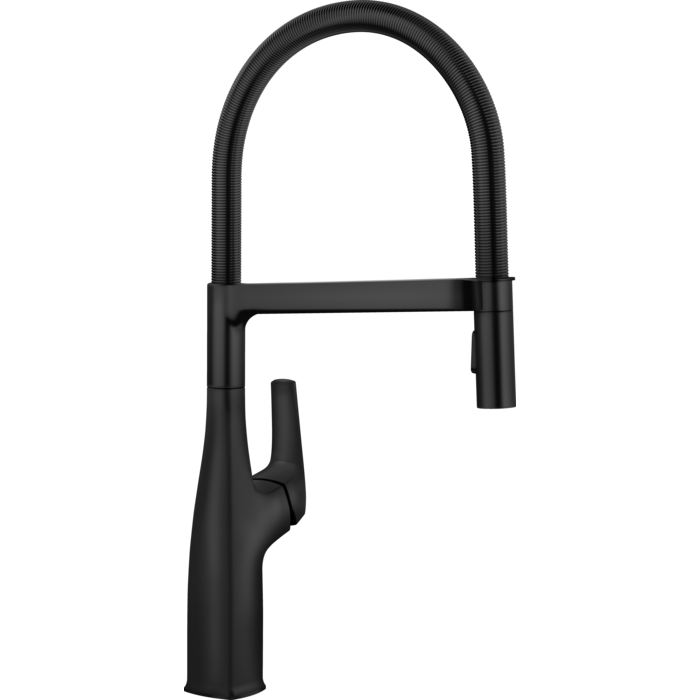Rivana Single Hole Semi-Pro Kitchen Faucet in Matte Black