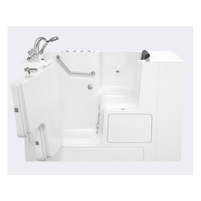 Premium 52x32x40" Combo Walk-In Tub w/Left Drain in White