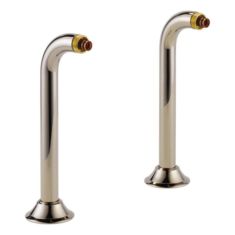 Brizo Deck Mount Tub Filler Risers in Polished Nickel