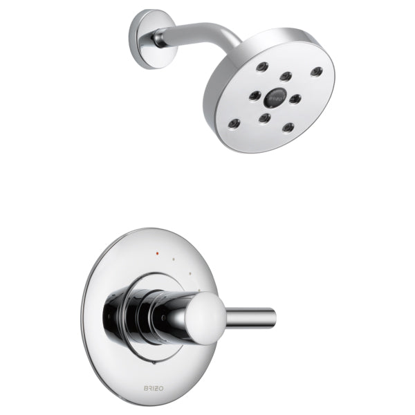 Euro Shower Trim W/Single-Function Showerhead In Chrome