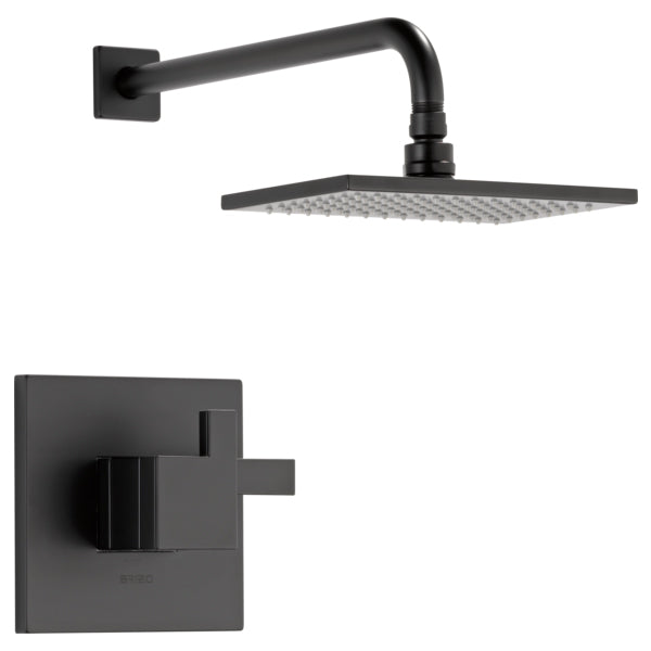 Siderna Shower Trim W/Single-Function Showerhead In Matte Black