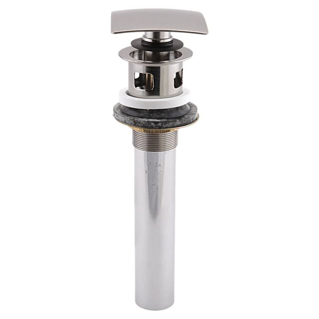 Square Push Pop-Up w/Overflow in Stainless