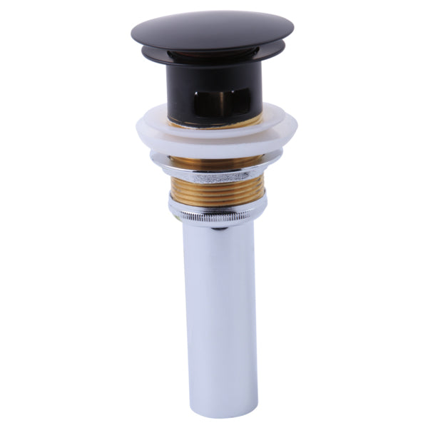 Brizo Push Button Pop-Up Drain w/Overflow in Matte Black
