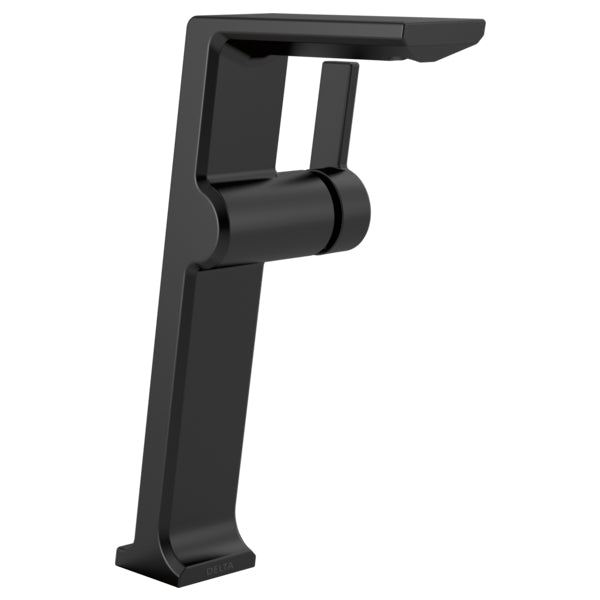 Pivotal Single Hole Vessel Bathroom Faucet in Matte Black
