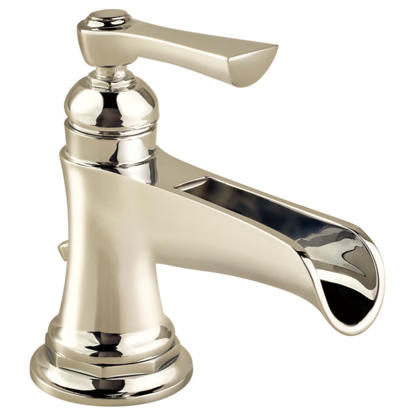Brizo Rook Single Hole Lav Fct in Pol Nickel w/Channel Spout