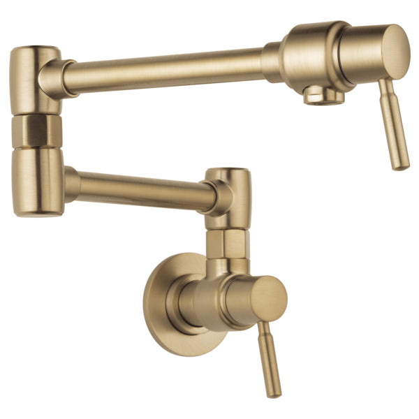 Brizo Litze Wall Mount Cold Water Only Pot Filler in Gold Luxe