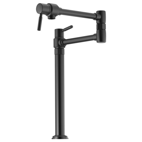 Brizo Euro Deck Mount Pot Filler Faucet in Matte Black