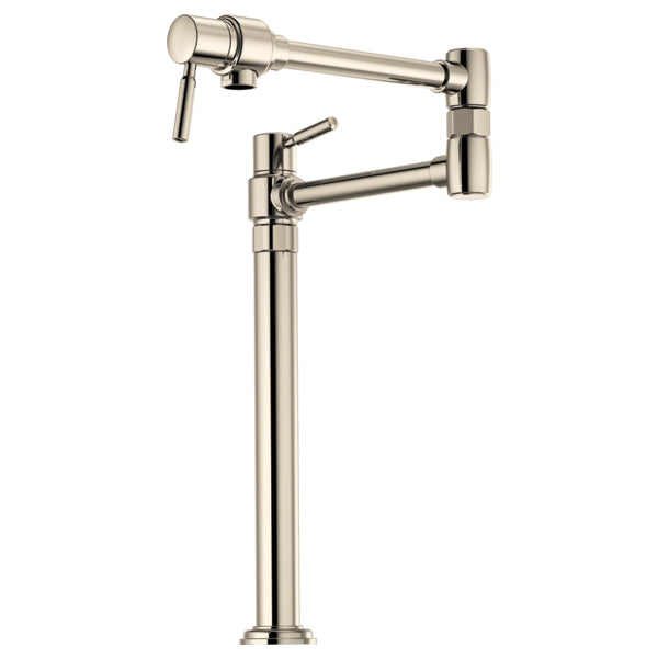 Brizo Euro Deck Mount Pot Filler Faucet in Polished Nickel