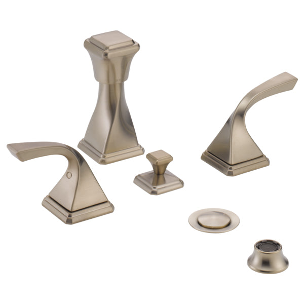 Virage 4 Hole Bidet Faucet in Brushed Nickel