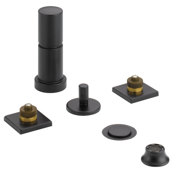 Siderna Bidet Faucet in Matte Black Less Handles