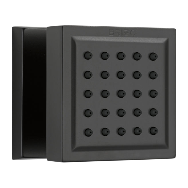 Brizo Essential Surface Mount Square Body Spray In Matte Black