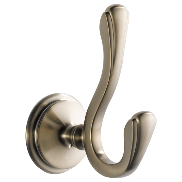 Charlotte Double Robe Hookin Brushed Nickel