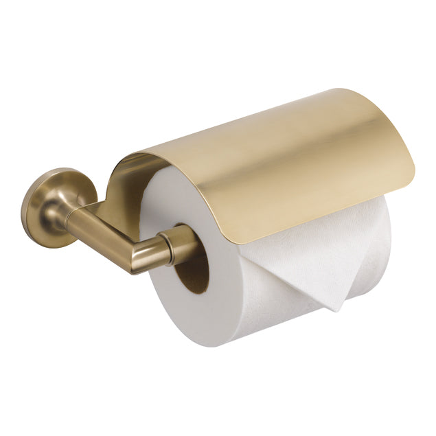 Odin Covered Toilet Paper Holder in Gold Luxe