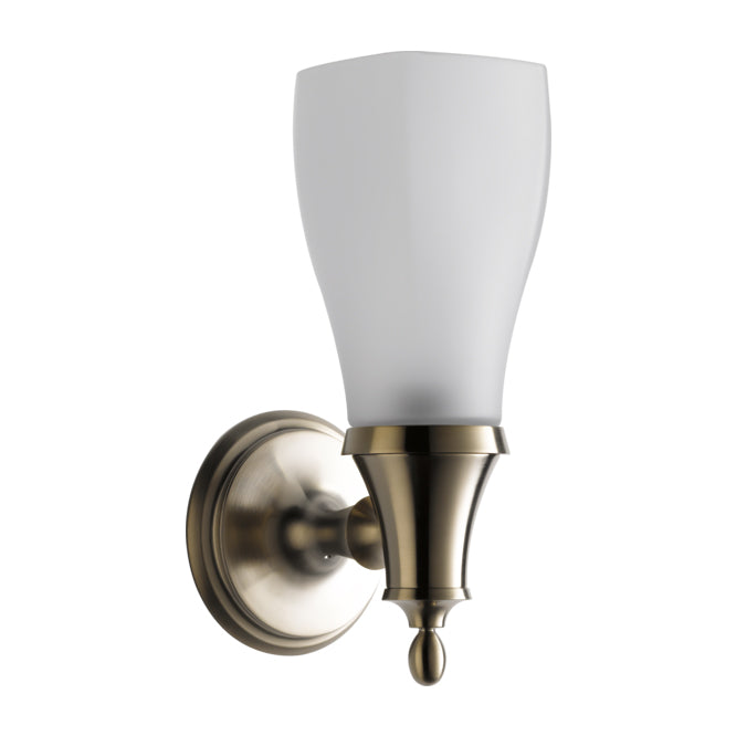 Charlotte Single Light Sconce in Brushed Nickel